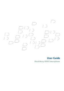 Blackberry Pearl 8100 manual. Smartphone Instructions.